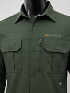 Men's AeroFlex Cargo Shirt – Dark Green | The Adventure Hut
