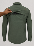 Men's AeroFlex Cargo Shirt – Dark Green | The Adventure Hut