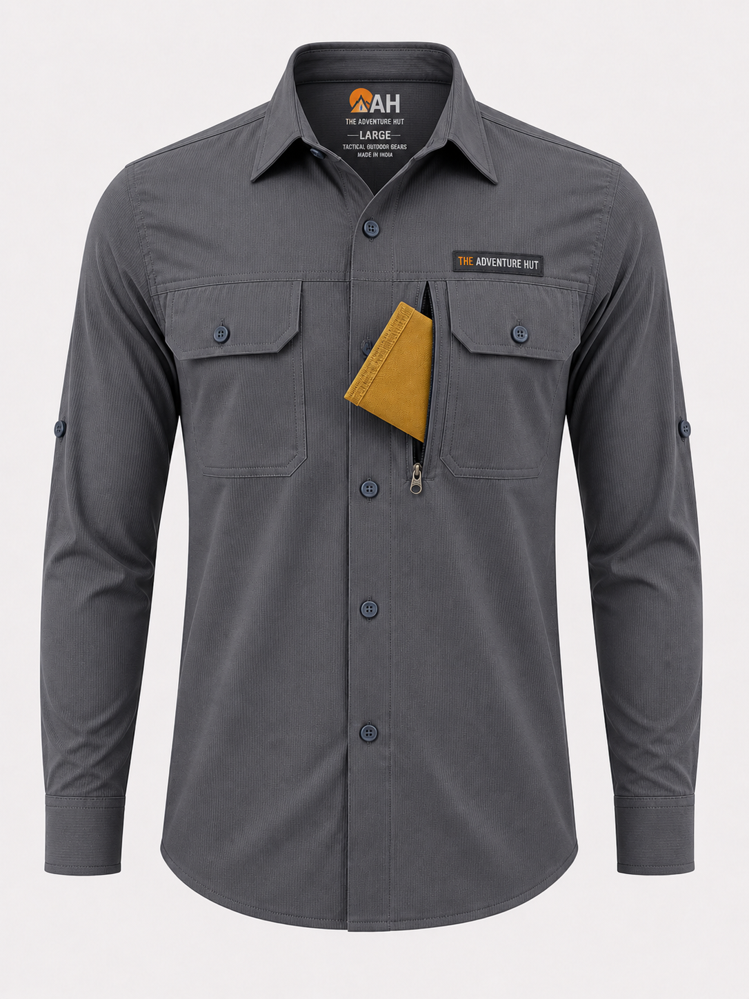 Men's AeroFlex Cargo Shirt – Grey | The Adventure Hut