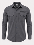 Men's AeroFlex Cargo Shirt – Grey | The Adventure Hut