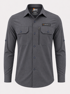 Men's AeroFlex Cargo Shirt – Grey | The Adventure Hut