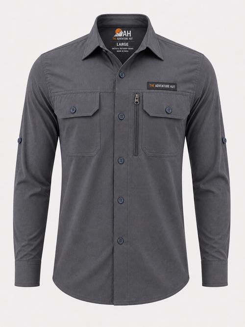 Men's AeroFlex Cargo Shirt – Grey | The Adventure Hut