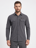 Men's AeroFlex Cargo Shirt – Grey | The Adventure Hut