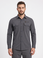 Men's AeroFlex Cargo Shirt – Grey | The Adventure Hut