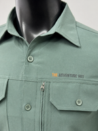 Men's AeroFlex Cargo Shirt – Sage Green | Tactical Outdoor Shirt