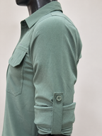 Men's AeroFlex Cargo Shirt – Sage Green | Tactical Outdoor Shirt