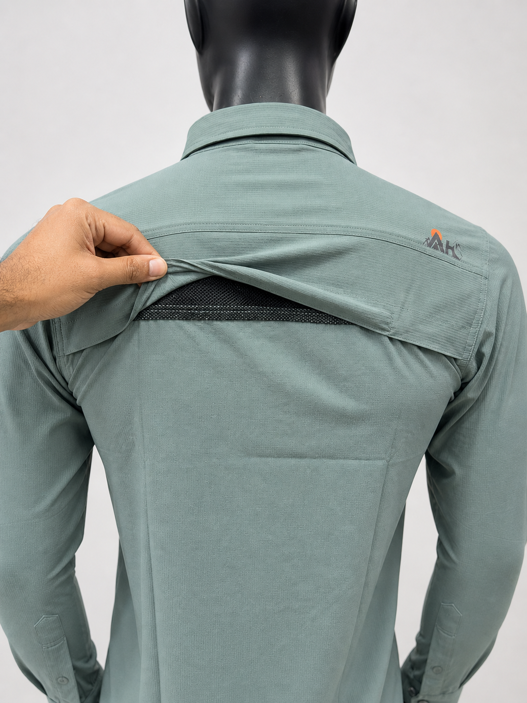 Men's AeroFlex Cargo Shirt – Sage Green | Tactical Outdoor Shirt