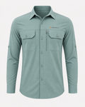 Men's AeroFlex Cargo Shirt – Sage Green | Tactical Outdoor Shirt