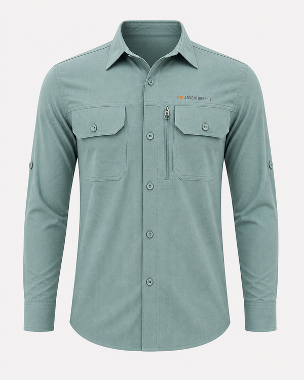 Men's AeroFlex Cargo Shirt Sage Green – The Adventure Hut