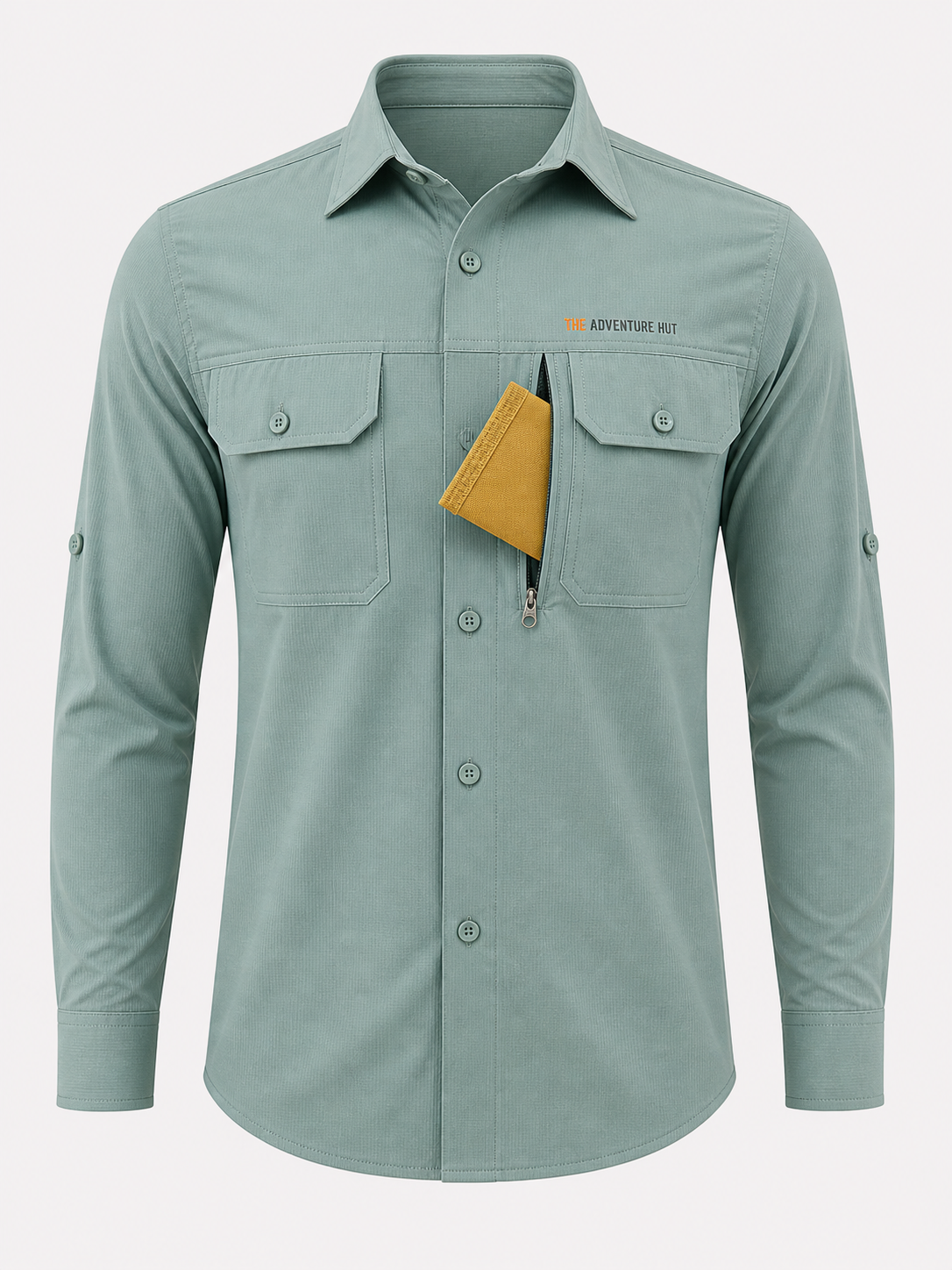 Men's AeroFlex Cargo Shirt – Sage Green | Tactical Outdoor Shirt