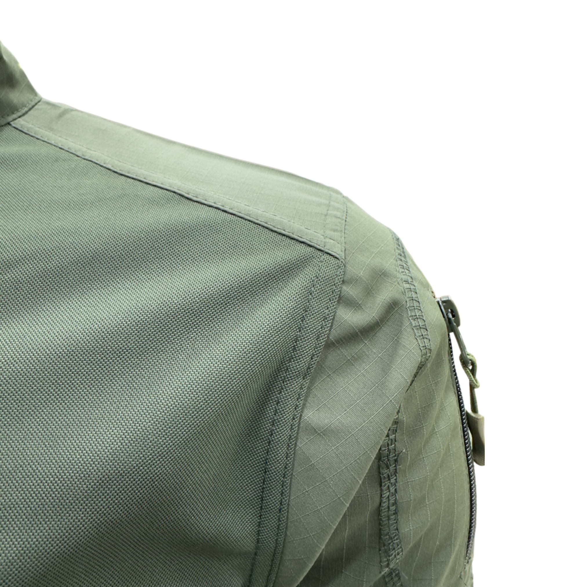 Men's Tactical Combat Shirt – Short Sleeve Half Zip with Sleeve Pockets | Olive Green