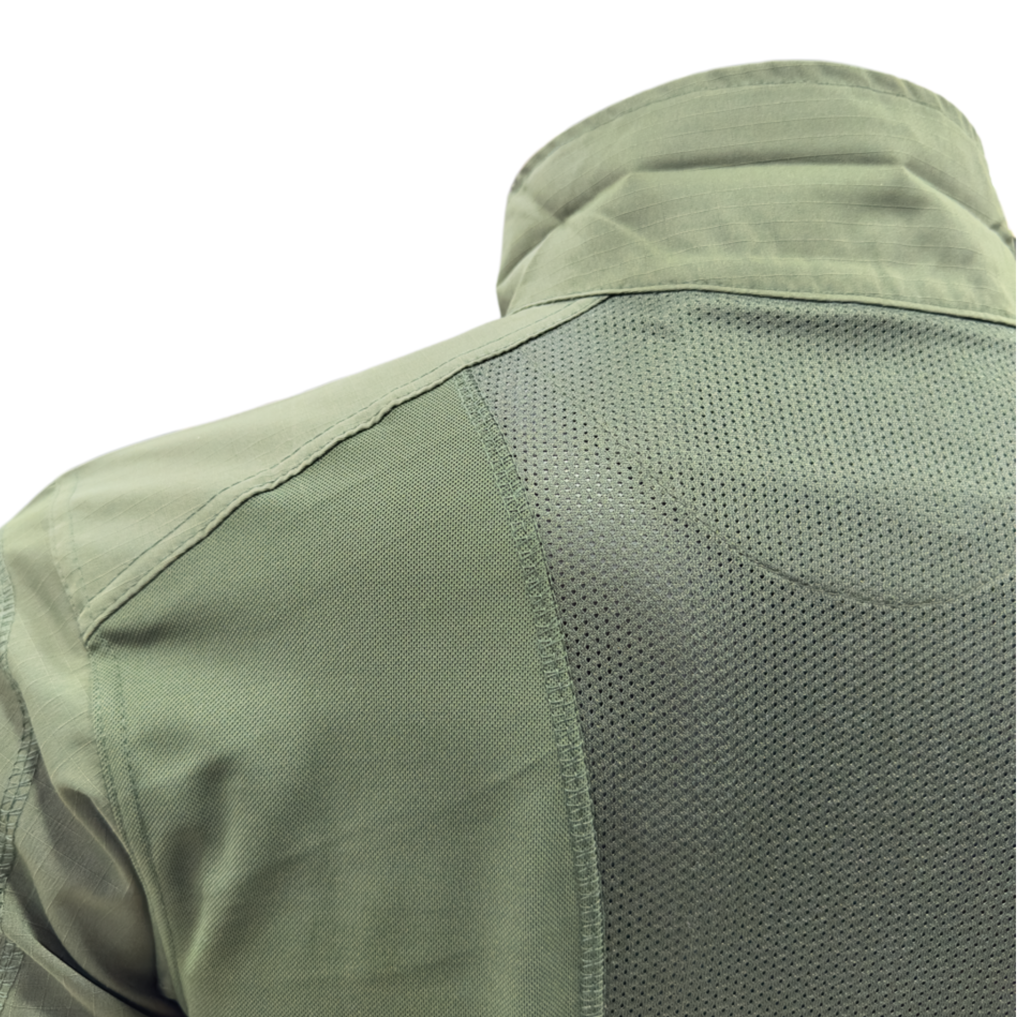 Men's Tactical Combat Shirt – Short Sleeve Half Zip with Sleeve Pockets | Olive Green