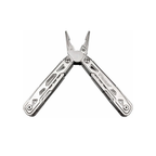 Multitool with various tools on a white background