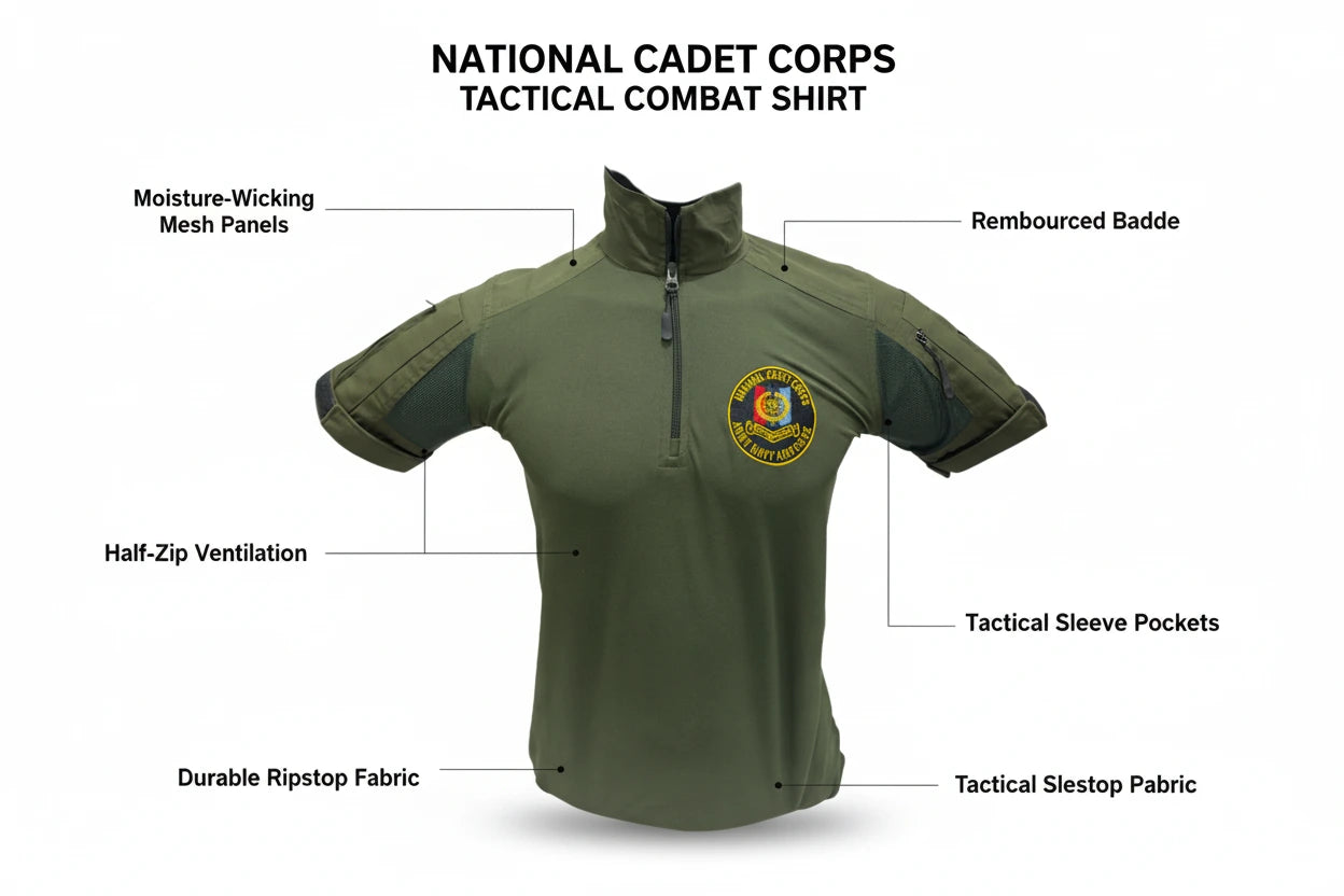 NCC Air Navy Tactical Combat Shirt - Olive Green