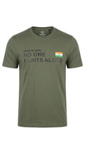 Olive Green No One Fights Alone T-Shirt – Tactical Adventures Tee | The Adventure Hut