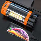 Portable Camping Light with Stand – 6ft Tripod, 3 LED Heads, 2500 Lumens Rechargeable