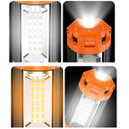 Portable Camping Light with Stand – 6ft Tripod, 3 LED Heads, 2500 Lumens Rechargeable
