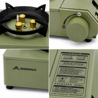 Portable Dual Fuel Camping Gas Stove (3.5kW) – Butane & LPG Outdoor Cooking Stove - THE ADVENTURE HUT