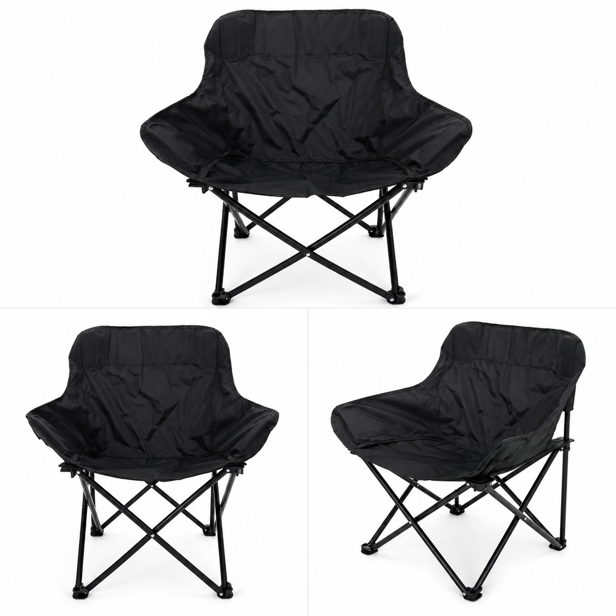 Portable Folding Camping Chair with Armrest & Storage Pocket – Lightweight Outdoor Chair for Camping, Fishing, Hiking & Beach