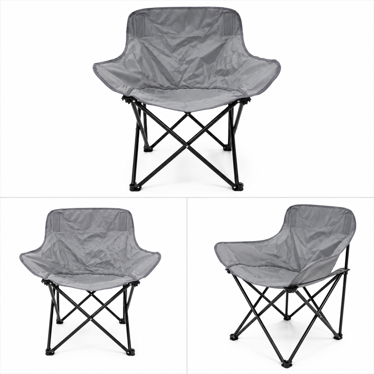 Portable Folding Camping Chair with Armrest & Storage Pocket – Lightweight Outdoor Chair for Camping, Fishing, Hiking & Beach