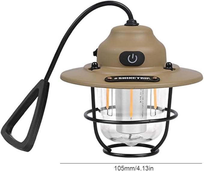 Retro Hanging LED Camping Lantern | Type-C Charging | 80H Battery | 4 Lighting Modes | THE ADVENTURE HUT