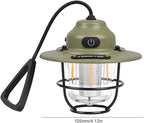Retro Hanging LED Camping Lantern | Type-C Charging | 80H Battery | 4 Lighting Modes | THE ADVENTURE HUT