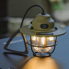 Retro Hanging LED Camping Lantern | Type-C Charging | 80H Battery | 4 Lighting Modes | THE ADVENTURE HUT