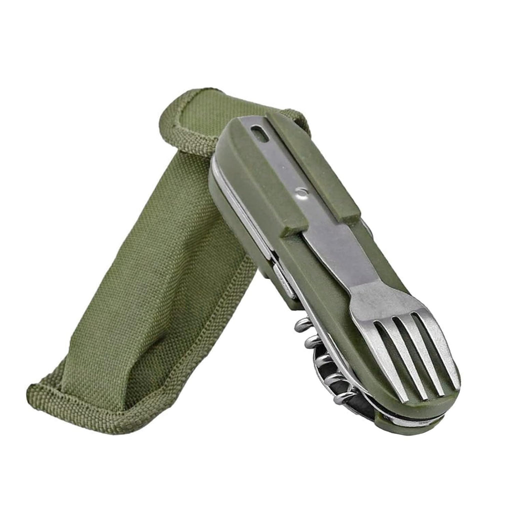 Adventure Hut 7 In 1 Multi-Spoon - Green - The Adventure Hut