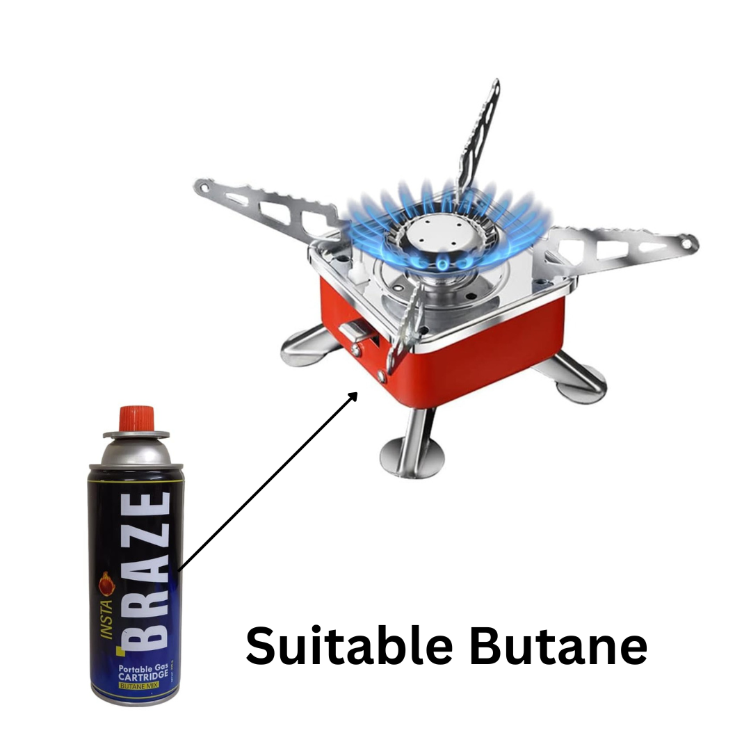 Ultra-Light Folding Gas Stove – Stainless Steel | The Adventure Hut