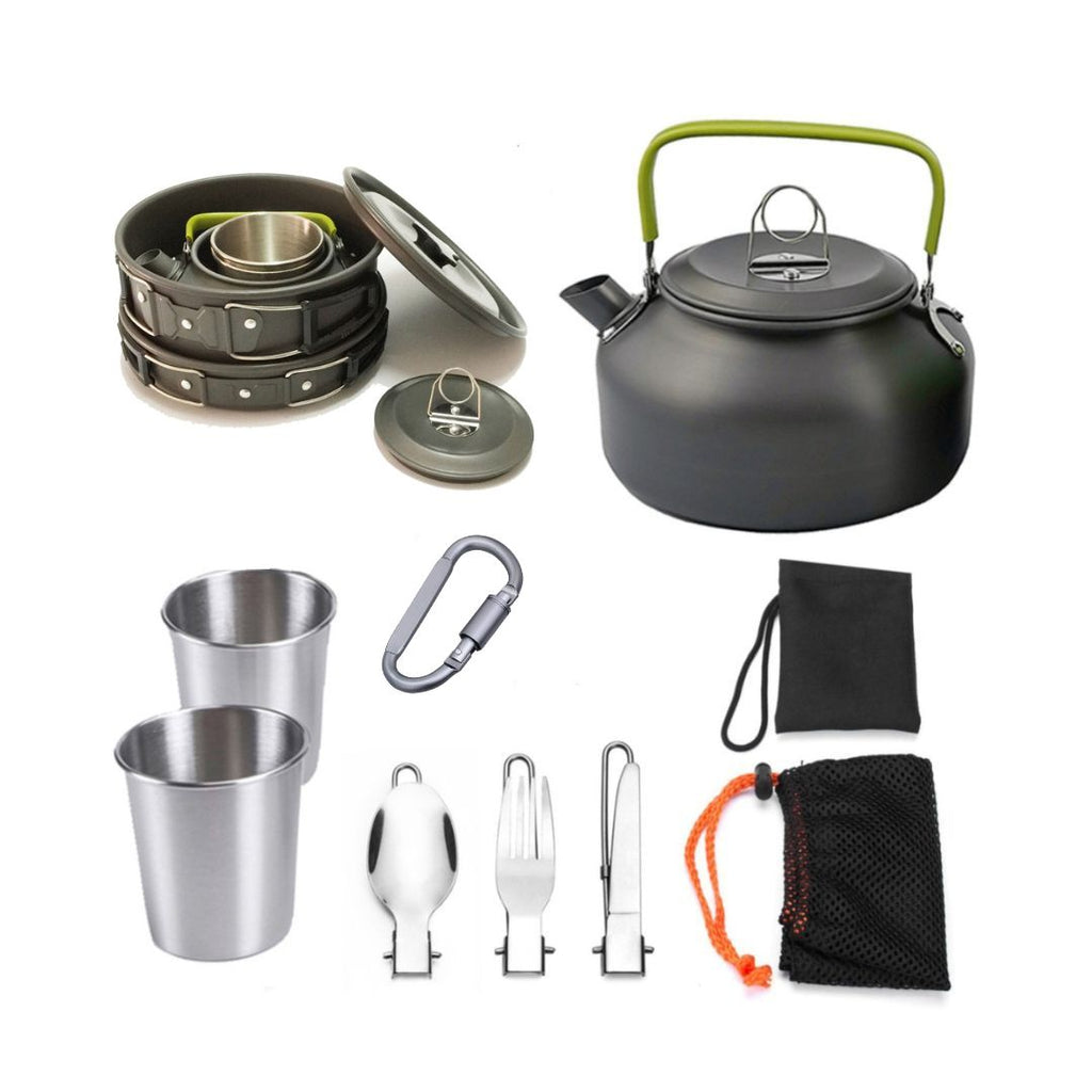 Camping for Outdoor Kit,Cooking Equipment| Lightweight, Compact, Durable(for 1-2 Person) (DS-308)