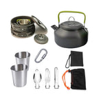 Camping for Outdoor Kit,Cooking Equipment| Lightweight, Compact, Durable(for 1-2 Person) (DS-308) - The Adventure Hut