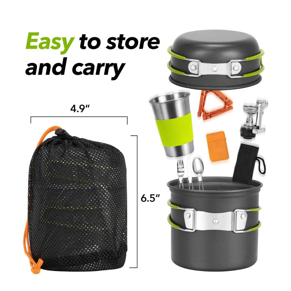 Camping Cookware Stove Set for Hiking and Picnic