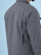 TAH VentureX Cargo Shirt | Nylon Hiking & Wildlife Shirt -Grey