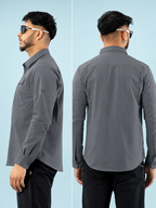 TAH VentureX Cargo Shirt | Nylon Hiking & Wildlife Shirt -Grey