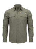 TAH VentureX Cargo Shirt | Nylon Hiking & Wildlife Shirt -Green