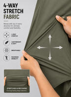 TAH VentureX Cargo Shirt | Nylon Hiking & Wildlife Shirt -Green