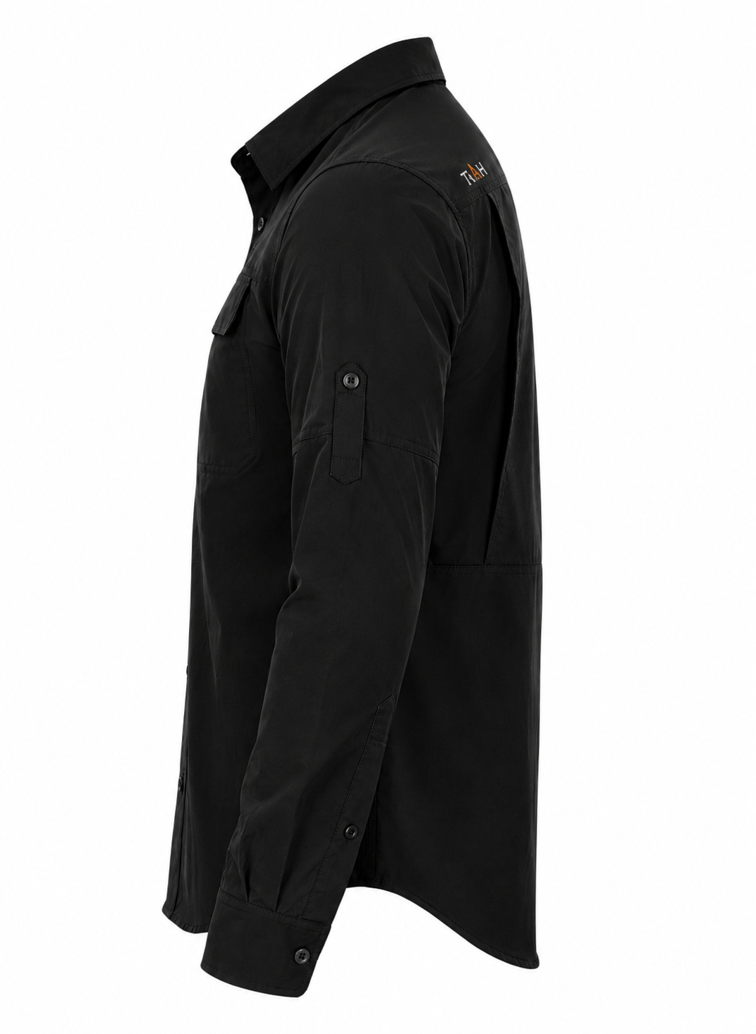 TAH VentureX Cargo Shirt | Nylon Hiking & Wildlife Shirt - Black