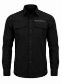 TAH VentureX Cargo Shirt | Nylon Hiking & Wildlife Shirt - Black