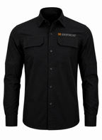 TAH VentureX Cargo Shirt | Nylon Hiking & Wildlife Shirt - Black
