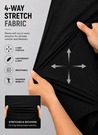 TAH VentureX Cargo Shirt | Nylon Hiking & Wildlife Shirt - Black
