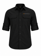 TAH VentureX Cargo Shirt | Nylon Hiking & Wildlife Shirt - Black