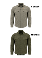 TAH VentureX Cargo Shirt | Nylon Hiking & Wildlife Shirt -Green