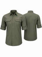 TAH VentureX Cargo Shirt | Nylon Hiking & Wildlife Shirt -Green