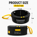 TBZ Solar Alarm Light String Multipurpose 13M Atmosphere Lamp Solar Charging Thermal Detection Sensor Alarm 300 Lumens 3600mAh Battery Up To 8 - 12H Outdoor | THE ADVENTURE HUT
