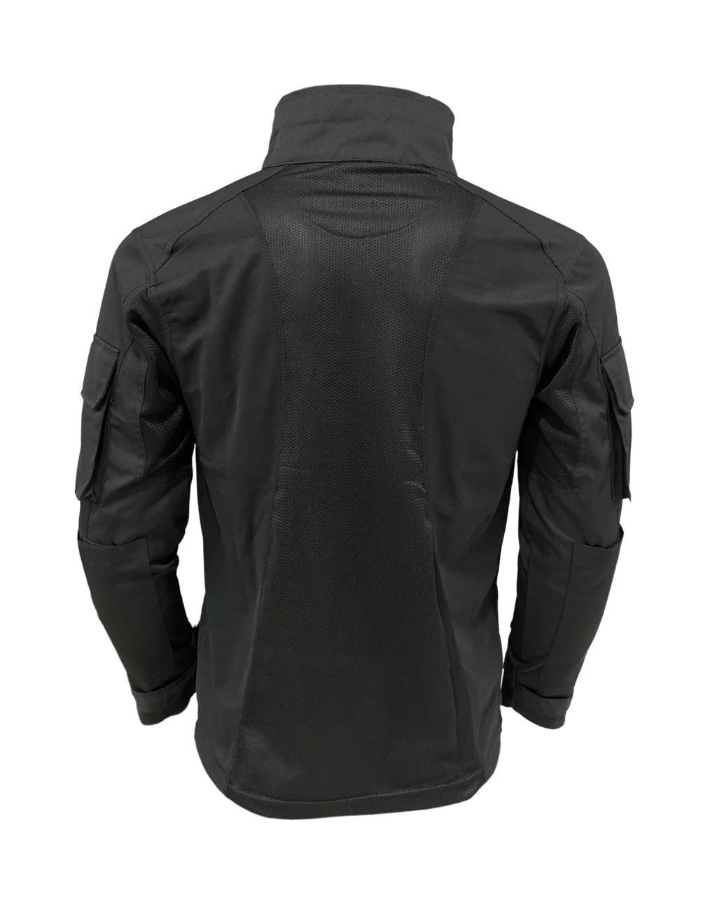 Adventure Hut 6 pocket Tactical Combat Shirt – Black (Military Half-Zip, Arm Pockets)