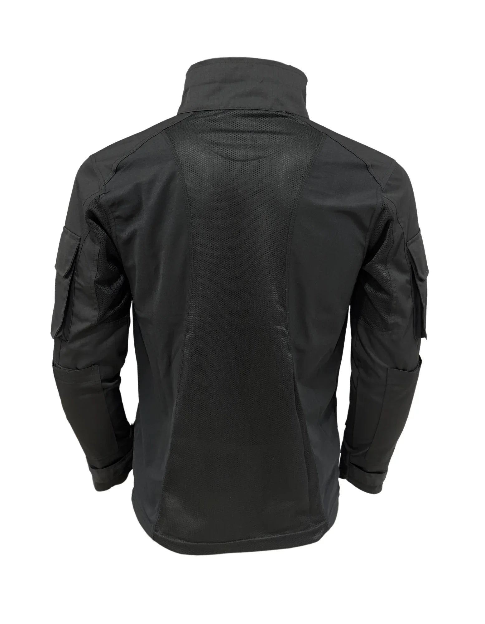 Adventure Hut 6 pocket Tactical Combat Shirt – Black (Military Half-Zip, Arm Pockets)