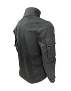 Adventure Hut 6 pocket Tactical Combat T-Shirt – Black (Military Half-Zip, Arm Pockets)