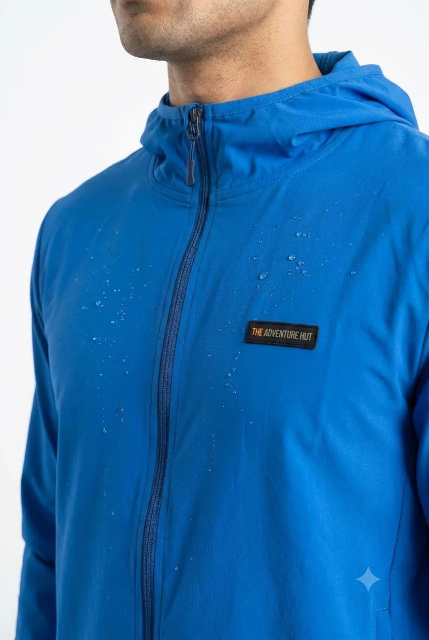 The Adventure Hut Hydrowind Hooded Windcheater Jacket – Water-Repellent Windstopper