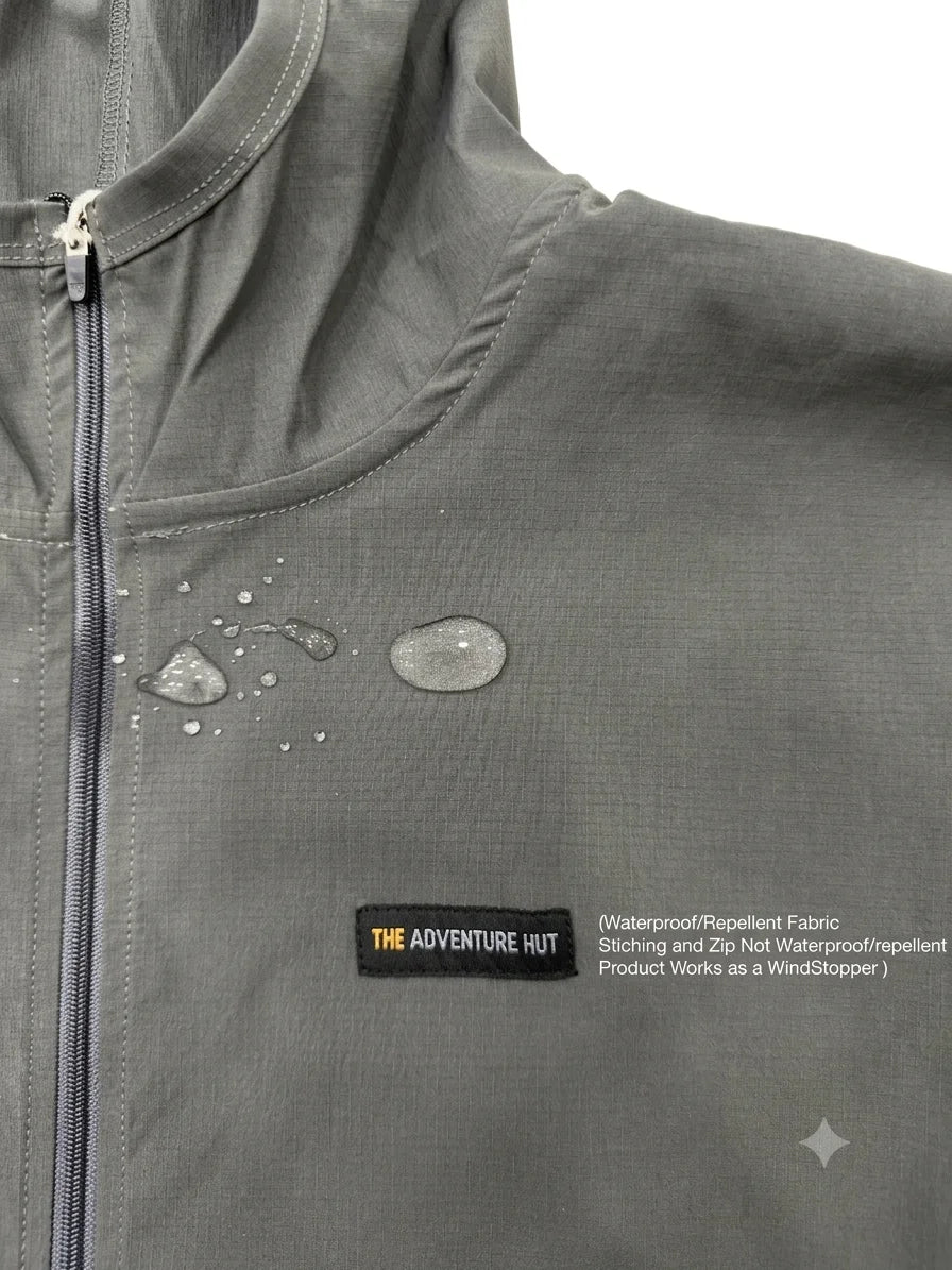 The Adventure Hut Hydrowind Hooded Windcheater Jacket – Water-Repellent Windstopper