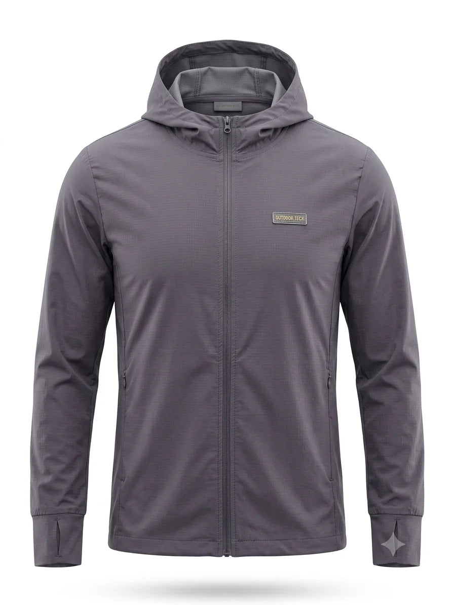 The Adventure Hut Hydrowind Hooded Windcheater Jacket – Water-Repellent Windstopper